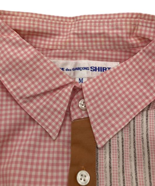 COMME des GARCONS SHIRT（コムデギャルソンシャツ）COMME des GARCONS SHIRT (コムデギャルソンシャツ) ギンガムチェックシャツ ピンク サイズ:Mの古着・服飾アイテム