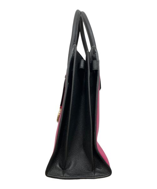 BVLGARI（ブルガリ）BVLGARI (ブルガリ) ブルガリ・ブルガリ アルバ トートバッグ 2WAY ピンク×ブラックの古着・服飾アイテム