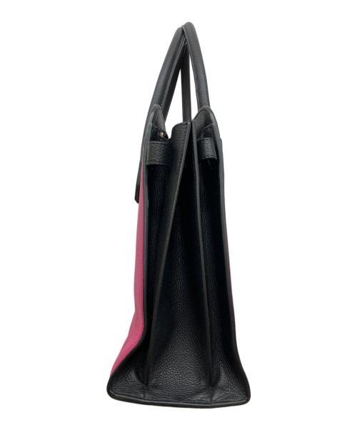 BVLGARI（ブルガリ）BVLGARI (ブルガリ) ブルガリ・ブルガリ アルバ トートバッグ 2WAY ピンク×ブラックの古着・服飾アイテム