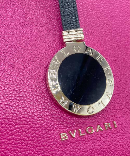 BVLGARI（ブルガリ）BVLGARI (ブルガリ) ブルガリ・ブルガリ アルバ トートバッグ 2WAY ピンク×ブラックの古着・服飾アイテム