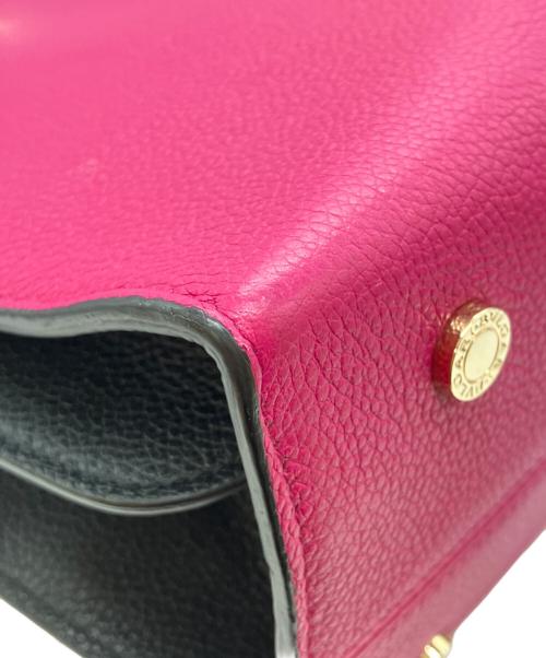BVLGARI（ブルガリ）BVLGARI (ブルガリ) ブルガリ・ブルガリ アルバ トートバッグ 2WAY ピンク×ブラックの古着・服飾アイテム