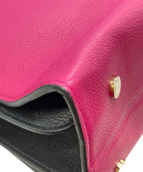 BVLGARI（ブルガリ）BVLGARI (ブルガリ) ブルガリ・ブルガリ アルバ トートバッグ 2WAY ピンク×ブラックの古着・服飾アイテム