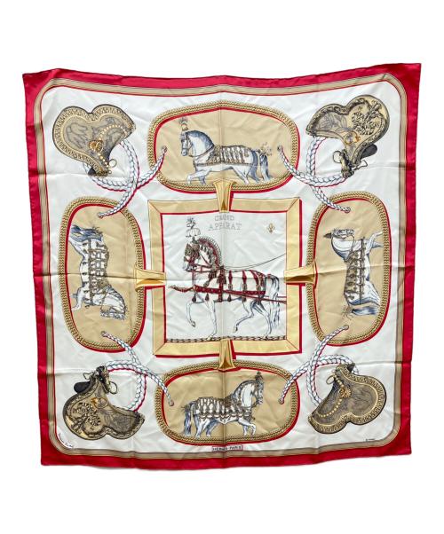 HERMES（エルメス）HERMES (エルメス) グラン・アパラ　GRAND APPARAT　　盛装の馬 レッドの古着・服飾アイテム
