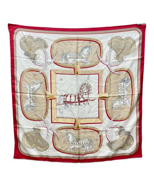 HERMES（エルメス）HERMES (エルメス) グラン・アパラ　GRAND APPARAT　　盛装の馬 レッドの古着・服飾アイテム