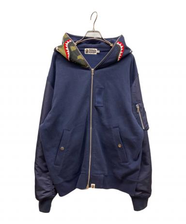 未使用　タグ付き　 A BATHING APE ジップ付き 中古・古着通販】A BATHING APE (アベイシングエイプ) MILITARY SHARK
