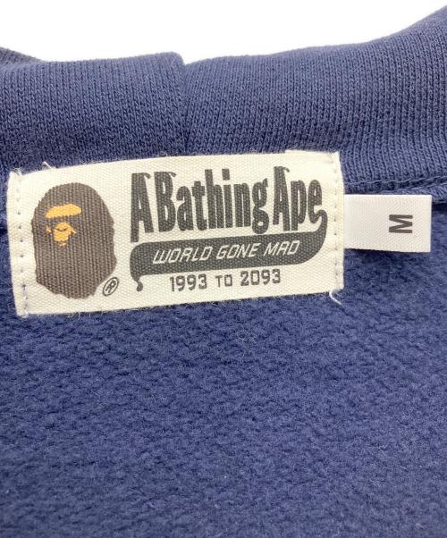 A BATHING APE（アベイシングエイプ）A BATHING APE (アベイシングエイプ) MILITARY SHARK RELAXED FIT FULL ZIP HOODIE ネイビー サイズ:Ｍの古着・服飾アイテム