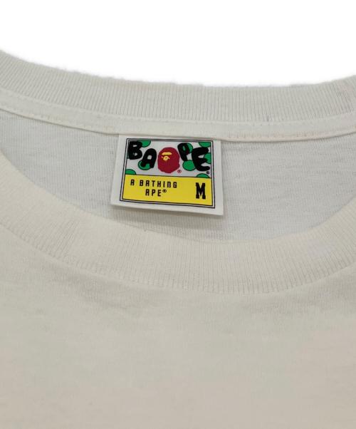 A BATHING APE（アベイシングエイプ）A BATHING APE (アベイシングエイプ) 29th プリントTシャツ ホワイト サイズ:Mの古着・服飾アイテム