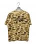 A BATHING APE (アベイシングエイプ) ALPHA (アルファ) カモフラプリントTシャツ ベージュ サイズ:M：6000円
