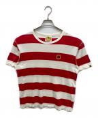 A BATHING APEアベイシングエイプ）の古着「ボーダーTシャツ」｜レッド×ホワイト