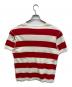 A BATHING APE (アベイシングエイプ) ボーダーTシャツ レッド×ホワイト サイズ:不明：4000円