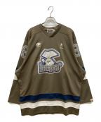 A BATHING APEアベイシングエイプ）の古着「Hockey Shirt」｜ブラウン