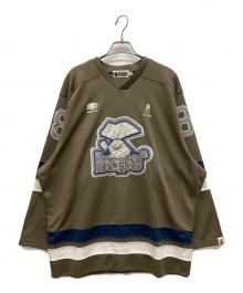 A BATHING APE（アベイシングエイプ）の古着「Hockey Shirt」｜ブラウン