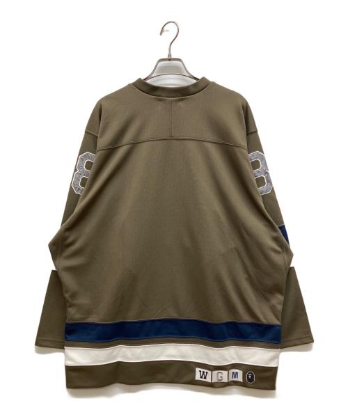 A BATHING APE（アベイシングエイプ）A BATHING APE (アベイシングエイプ) Hockey Shirt ブラウン サイズ:Ｍの古着・服飾アイテム