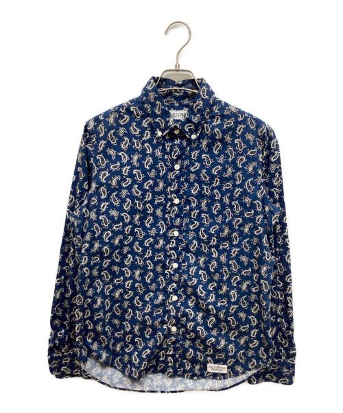 WACKO MARIA（ワコマリア）WACKO MARIA (ワコマリア) ペイズリーボタンダウンシャツ ネイビー サイズ:Ｓの古着・服飾アイテム