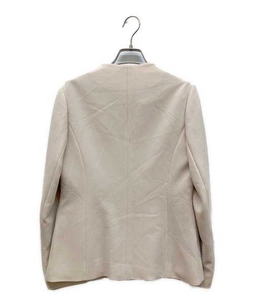 Demi-Luxe Beams（デミルクス ビームス）Demi-Luxe Beams (デミルクス ビームス) ノーカラー3Pセットアップ ベージュ サイズ:36/36/34の古着・服飾アイテム