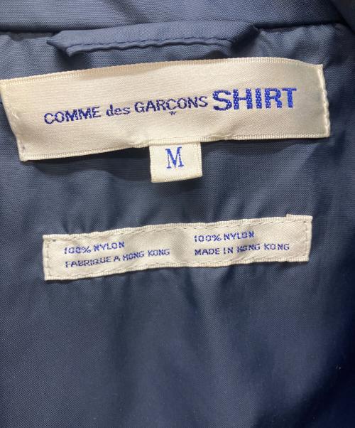 COMME des GARCONS SHIRT（コムデギャルソンシャツ）COMME des GARCONS SHIRT (コムデギャルソンシャツ) スタンドカラーナイロンジャケット ネイビー サイズ:Mの古着・服飾アイテム