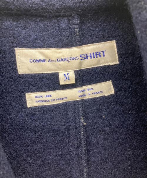 COMME des GARCONS SHIRT（コムデギャルソンシャツ）COMME des GARCONS SHIRT (コムデギャルソンシャツ) Pコート ブルー サイズ:Ｍの古着・服飾アイテム