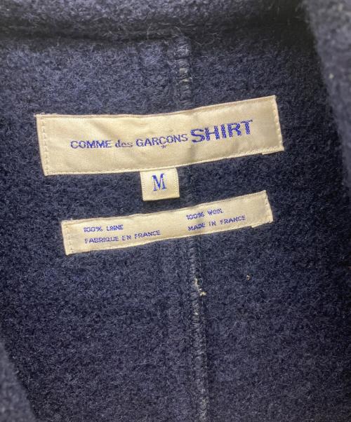 COMME des GARCONS SHIRT（コムデギャルソンシャツ）COMME des GARCONS SHIRT (コムデギャルソンシャツ) Pコート ブルー サイズ:Ｍの古着・服飾アイテム