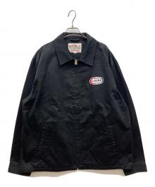CALEE（キャリー）の古着「スイングトップ　STITCHED COLLAR WORK JACKET」｜ブラック