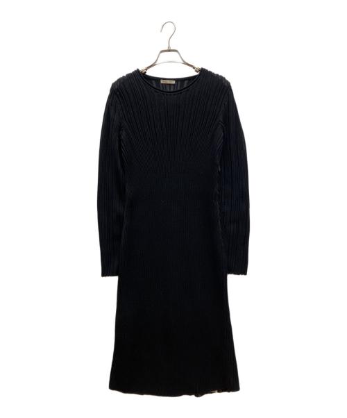 BOTTEGA VENETA（ボッテガベネタ）BOTTEGA VENETA (ボッテガベネタ) ニットワンピース ブラック サイズ:38の古着・服飾アイテム