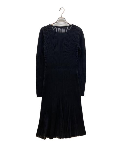 BOTTEGA VENETA（ボッテガベネタ）BOTTEGA VENETA (ボッテガベネタ) ニットワンピース ブラック サイズ:38の古着・服飾アイテム