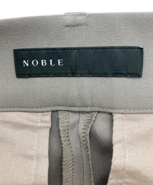 Noble（ノーブル）Noble (ノーブル) エステルツイルストレッチスラックスパンツ ブラウン サイズ:36の古着・服飾アイテム