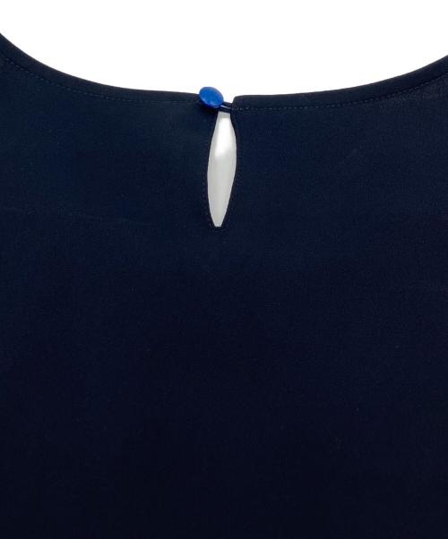 UNTITLED（アンタイトル）UNTITLED (アンタイトル) ジョーゼットブラウス ネイビー サイズ:2の古着・服飾アイテム