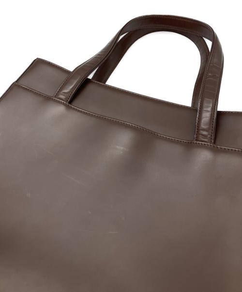 BURBERRY（バーバリー）BURBERRY (バーバリー) ノバチェックレザーハンドバッグ ブラウンの古着・服飾アイテム