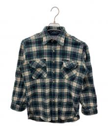 PENDLETON（ペンドルトン）の古着「70's ウールチェックシャツ」｜グリーン
