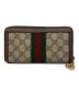 GUCCI (グッチ) オフィディア GG ジップアラウンドウォレット ベージュ：20000円