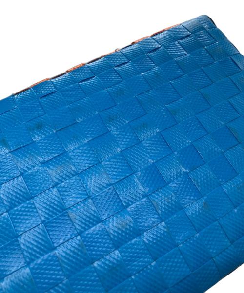 MARNI（マルニ）MARNI (マルニ) フラワーバスケットバッグ ブルー×オレンジの古着・服飾アイテム