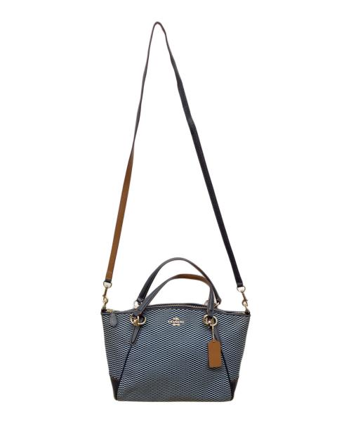 COACH（コーチ）COACH (コーチ) 2WAYショルダーバッグ　エクスプローデッド キャンバスバッグ ブルーの古着・服飾アイテム
