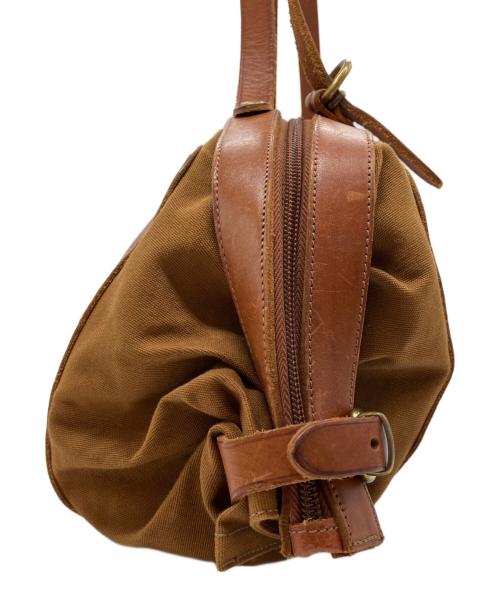 IL BISONTE（イル ビゾンテ）IL BISONTE (イル ビゾンテ) レザーキャンバストートバッグ/キャンディバッグ ブラウンの古着・服飾アイテム