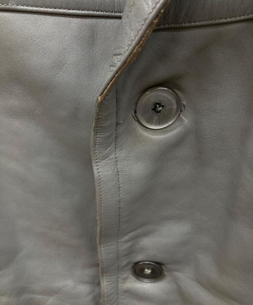 Nikator（二カトール）Nikator (二カトール) レザーコート グレー サイズ:5252の古着・服飾アイテム