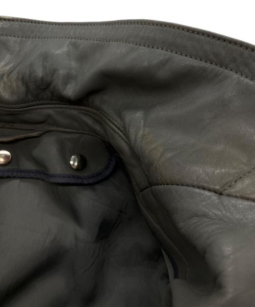 Nikator（二カトール）Nikator (二カトール) レザーコート グレー サイズ:5252の古着・服飾アイテム
