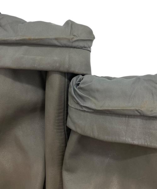 Nikator（二カトール）Nikator (二カトール) レザーコート グレー サイズ:5252の古着・服飾アイテム