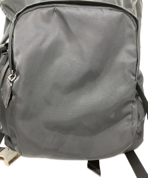 PRADA（プラダ）PRADA (プラダ) Re-Nylon xサフィアーノレザー バックパック　ナイロンリュック　バックパック ブラックの古着・服飾アイテム
