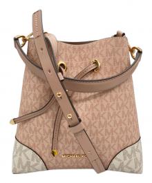 MICHAEL KORS（マイケル・コース）の古着「マーサーギャラリーエクストラスモールロゴクロスボディ」｜ピンク