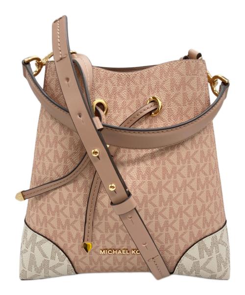 MICHAEL KORS（マイケル・コース）MICHAEL KORS (マイケル・コース) マーサーギャラリーエクストラスモールロゴクロスボディ ピンクの古着・服飾アイテム