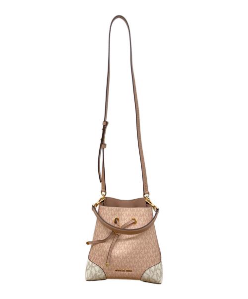 MICHAEL KORS（マイケル・コース）MICHAEL KORS (マイケル・コース) マーサーギャラリーエクストラスモールロゴクロスボディ ピンクの古着・服飾アイテム