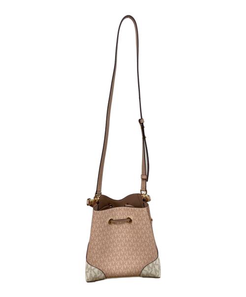 MICHAEL KORS（マイケル・コース）MICHAEL KORS (マイケル・コース) マーサーギャラリーエクストラスモールロゴクロスボディ ピンクの古着・服飾アイテム
