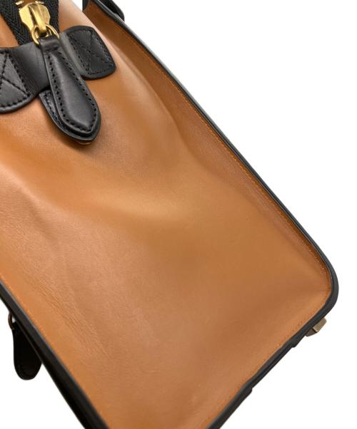 CELINE（セリーヌ）CELINE (セリーヌ) ラゲージマイクロショッパー ベージュ×ブラックの古着・服飾アイテム