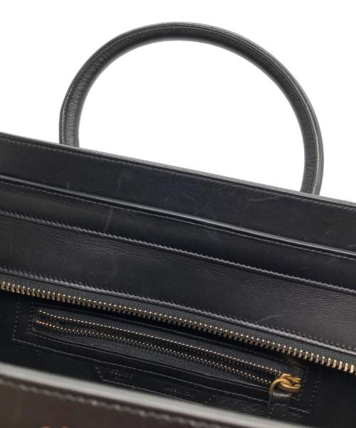 CELINE（セリーヌ）CELINE (セリーヌ) ラゲージマイクロショッパー ベージュ×ブラックの古着・服飾アイテム