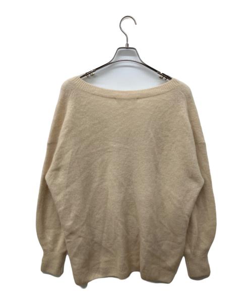 SHENERY（シーナリー）SHENERY (シーナリー) ラクーンVネックニット アイボリー サイズ:FREEの古着・服飾アイテム