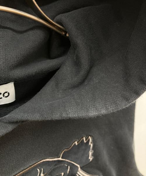 KENZO（ケンゾー）KENZO (ケンゾー) タイガー刺繍プルオーバーフーディー ブラック サイズ:Ｓの古着・服飾アイテム