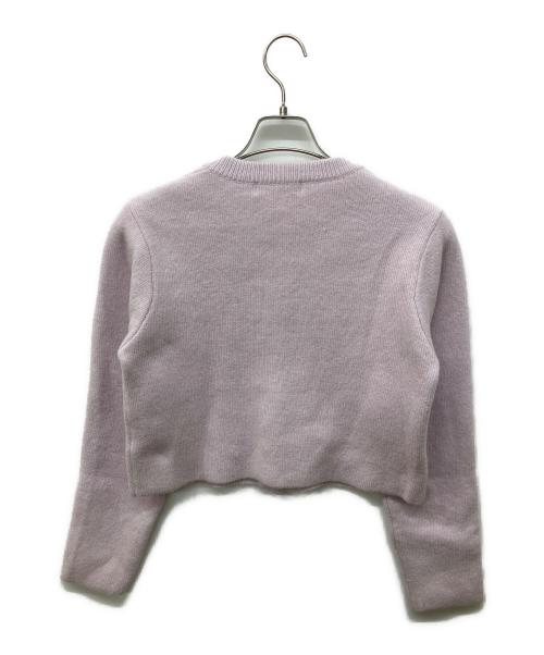 COCODEAL（ココディール）COCODEAL (ココディール) ラクーン混ダブルフェイスニットカーディガン ピンク サイズ:2の古着・服飾アイテム
