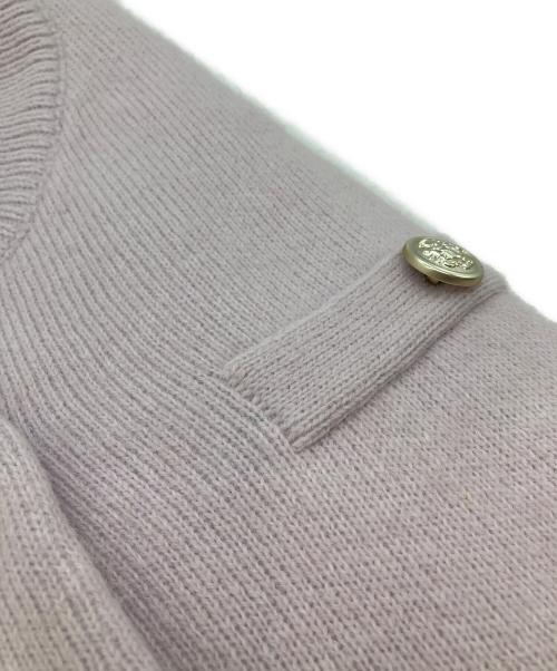 COCODEAL（ココディール）COCODEAL (ココディール) ラクーン混ダブルフェイスニットカーディガン ピンク サイズ:2の古着・服飾アイテム