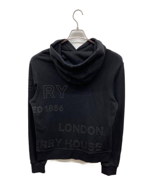 BURBERRY（バーバリー）BURBERRY (バーバリー) HORSEFERRY COTTON HOODIE ブラック サイズ:Sの古着・服飾アイテム