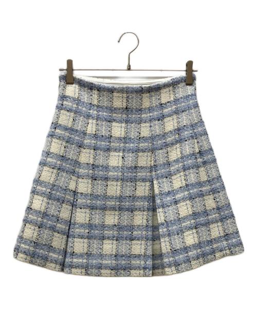 Snidel（スナイデル）Snidel (スナイデル) バリエツイードスカート スカイブルー サイズ:1の古着・服飾アイテム