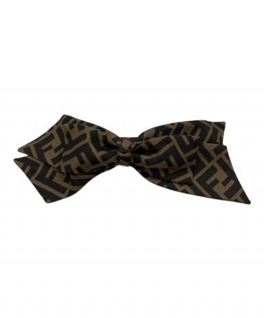 中古・古着通販】FENDI (フェンディ) ブラウンツイル ヘアクリップ